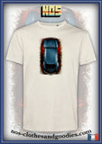 VW Cox unisex t-shirt blue top view