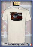 tee shirt unisex VW Combi / van rouge