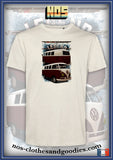 tee shirt unisex VW combi split 1965 av/ar