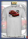 tee shirt unisex Autobianchi A112 av/ar rouge