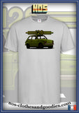 tee shirt unisex Fiat 126 verte