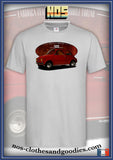 fiat 500 red unisex t-shirt