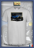 tee shirt unisex Ford T Touring bleue