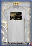 tee shirt unisex Ford T Touring jaune