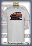 tee shirt unisex Honda Civic MK1 rouge