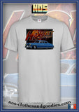 tee shirt unisex Hudson Hornet bleu 1952