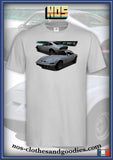 unisex t-shirt Opel GT 1900 white front/rear