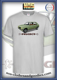 tee shirt Peugeot 104 verte