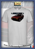 unisex t-shirt Peugeot 504 coupe red 1983