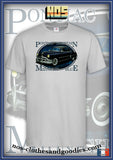 tee shirt unisex Pontiac chieftain bleue 1950