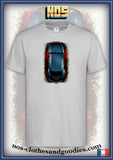 VW Cox unisex t-shirt blue top view