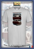 tee shirt unisex VW combi split 1965 av/ar