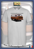 unisex t-shirt VW T3 orange mandala