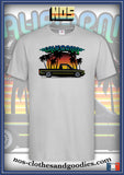 unisex t-shirt VW Caddy Sun Palm Trees California