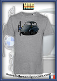 tee shirt unisex  BMW isetta bleu