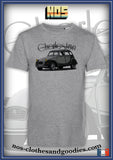 citroën 2cv charleston gray chevron unisex t-shirt