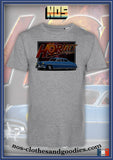 tee shirt unisex Hudson Hornet bleu 1952