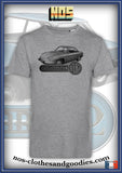 Tee shirt unisex Panhard 24 CT bleu clair version dessin