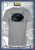 tee shirt unisex Pontiac chieftain bleue 1950