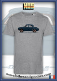 Tee-shirt unisex Renault Dauphine 1961 profil