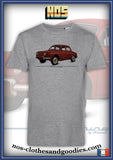 Tee-shirt unisex Renault Dauphine 1961 rouge