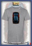 VW Cox unisex t-shirt blue top view