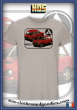 tee shirt unisex Autobianchi A112 av/ar rouge
