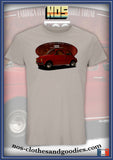 fiat 500 red unisex t-shirt