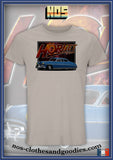tee shirt unisex Hudson Hornet bleu 1952