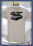 unisex t-shirt Opel GT 1900 white front/rear