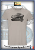 Tee shirt unisex Panhard 24 CT bleu clair version dessin