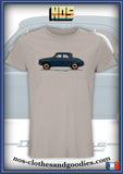 Tee-shirt unisex Renault Dauphine 1961 profil
