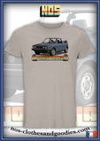 tee shirt unisex VW Golf 2 GTI cabriolet bleu clair