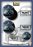 Badge / magnet / porte clé décapsuleur BMW isetta bleu