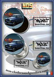 badge / magnet /porte clé décapsuleur Simca aronde grand large bleu
