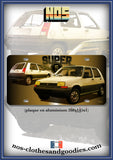plaque métal type immatriculation us  renault super 5 av/ar 1986 2 VERSIONS DISPONIBLES