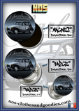 Badge/magnet/porte clé décapsuleur Citroën 2CV charleston grise