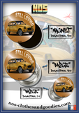 Badge/magnet/porte clé décapsuleur Citroën 2CV jaune Paris