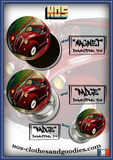 Badge / Magnet / porte clé décapsuleur Fiat topolino 500A rouge