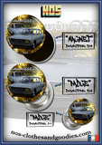 Badge / magnet / porte clé décapsuleur Audi 60 L bleu gris