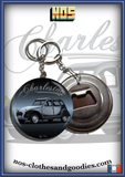 Badge/magnet/porte clé décapsuleur Citroën 2CV charleston grise