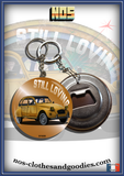 Badge/magnet/porte clé décapsuleur Citroën 2CV jaune Paris