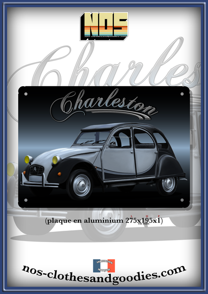 Citroen 2CV - Plaque Métal 31 x 42 cm Tac Signs